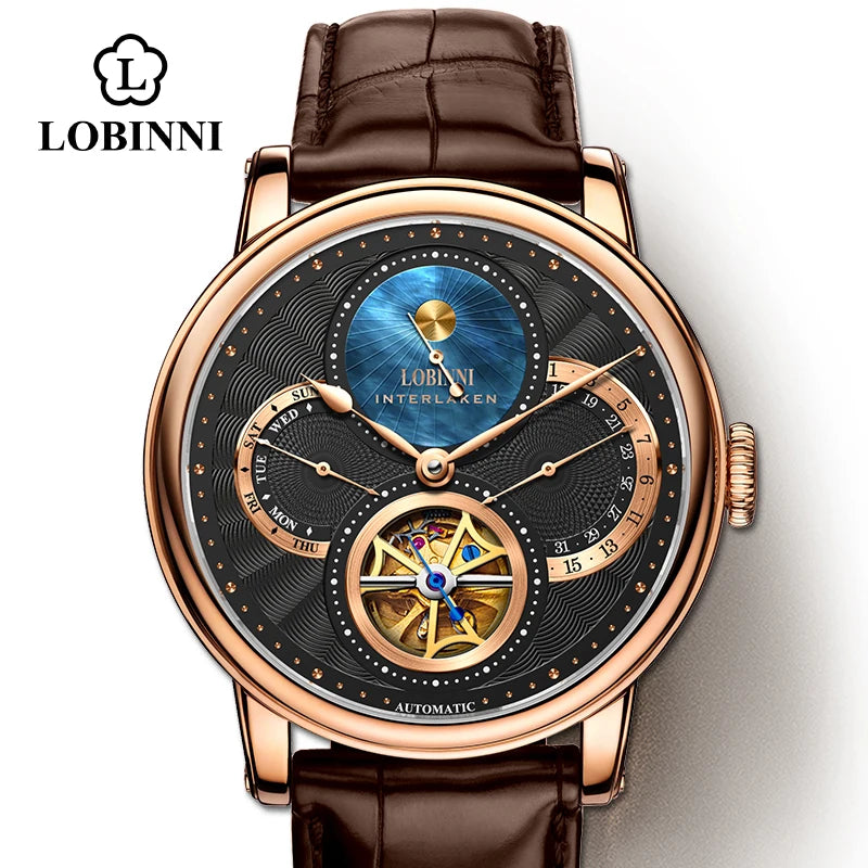 LOBINNI Sapphire Skeleton Watch Brands