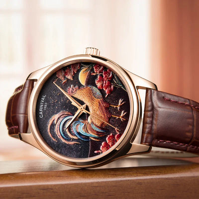 CARNIVAL Automatic Watch Rooster